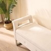 NicBex Modern Rectangular Velvet Ottoman Bench with Hollow Armrests,Wide Storage Ottoman for Living Room,Bedroom - 4 of 4
