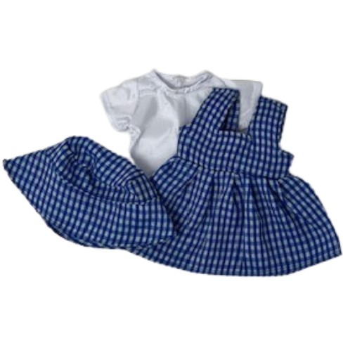 Doll Clothes Superstore Handmade Blue Plaid School Outfit For 12 Baby Alive And Little Baby Dolls - image 1 of 4