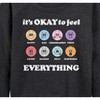 Women's - Instant Message - Its Okay To Feel Everything Lightweight French Terry Wide Neck Long Sleeve Graphic Shirt - 2 of 4