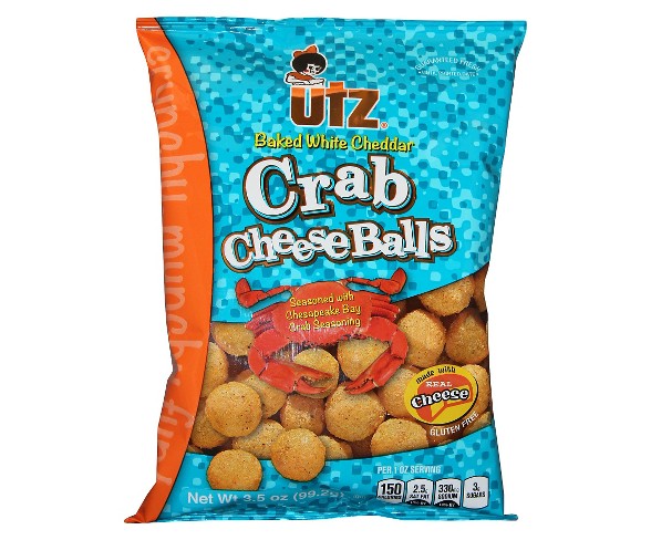 Utz Baked White Cheddar Crab Cheese Balls - 3.5oz
