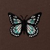 Dalix Butterfly Embroidered Fleece Relaxed Boxy Fit Long Sleeve Crewneck Sweatshirt Womens - 2 of 4