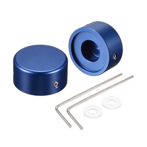 Unique Bargains Aluminum Alloy Guitar Footswitch Top Cover Effect Pedal Cap with Wrench Pack of 2 - 1 of 3