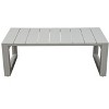 PAGED Contemporary Wood Outdoor Table Rectangle Patio Dining Table with Rot-resistant Build for Patio, Poolside, Courtyard - 3 of 4