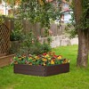 Costway Raised Garden Bed Set for Vegetable Flower Gardening Planter Brown - image 2 of 4