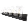 Callista 5-Light Vanity Light - Dimmable Steel Fixture with Clear Glass Shades - 4 of 4