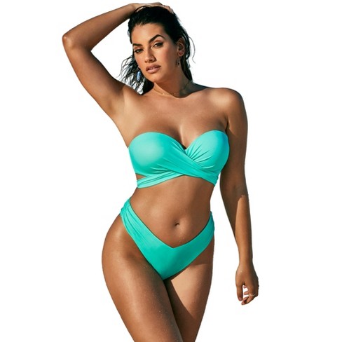 Swimsuits For All Women's Plus Size Intrigue Multi-way Underwire Bikini Top,  22 - Miami : Target