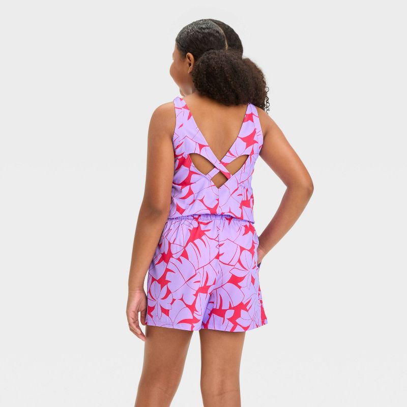 Girls' Woven Romper - All In Motion™, 2 of 4