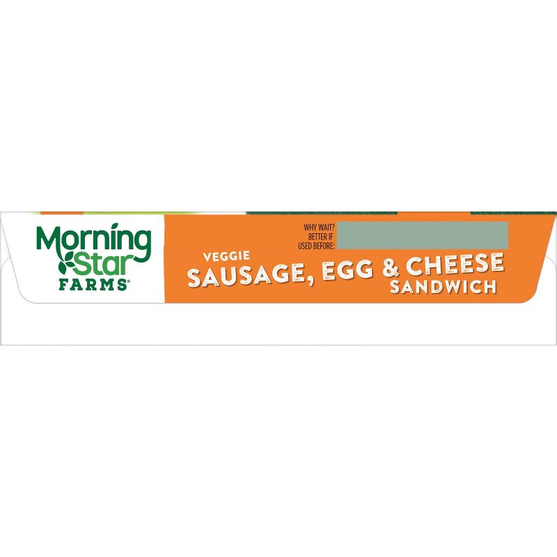Morningstar Farms Sausage, Egg &#38; Cheese Frozen Breakfast Sandwich - 14.8oz, 6 of 8