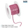 Unique Bargains DIY Bag Clothing Decoration Crystal Rhinestone Sew on Close Claw Chain Trim - 2 of 4