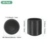 Unique Bargains Non-Slip PVC Chair Leg Caps Floor Protectors for Folding Chairs Black - 3 of 4