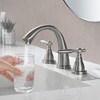 CLIHOME 8 in. Widespread 3-Hole 1.2 GPM Bathroom Faucet Faucet With Double-Handle - 2 of 4