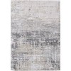 Gray and White Abstract Non Skid Area Rug - 4 of 4