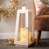 26" Astoria Taper Lantern with 3 LED Pillar Candles - 3 of 3