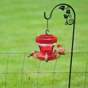 Detachable Hummingbird Feeder, Large 8 Port Nectar Capacity, Hanging Water Station with Hook for Easy Installation - 1 of 4
