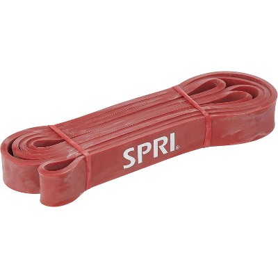 SPRI Superbands - Resistance Band for Assisted Pull-ups, Core Fitness, and Strength Training Resistance Exercises - 1", Red