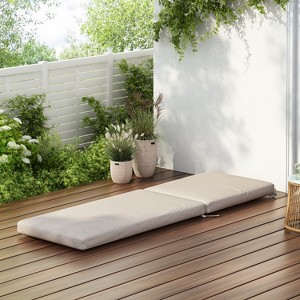 Christopher Knight Home Noah Outdoor 75" x 23" Water-Repellen Chaise Lounge Cushion - 1 of 4