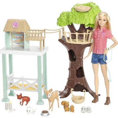 Barbie Playhousehouse Avec Animaux & Chelsea 15+ Accessoires Poupée  Multicolore