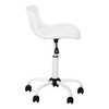 Lyngins Modern Small Upholstered Home Office Desk Chair,Adjustable Swivel Task Chair for Office,Study,Vanity Room - 3 of 4