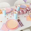 Jollity & Co. - Check It! Peaches N' Cream Large Napkins - Pack of 16 Paper Napkins - 2 of 3