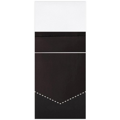 Jacob Alexander Men’s Pre-Folded Satin Pocket Square – Rectangular