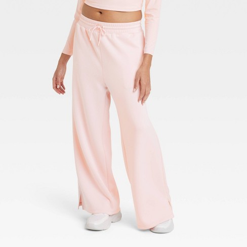 Women's Sandwash Wide Leg Pants - All In Motion™ Light Pink XXL