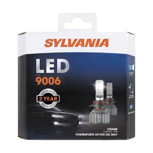 SYLVANIA 9006 LED -  Fog Lights For Cars and Trucks - Headlight Bulbs for Off Road Powersports - 6000k Cool White LED Light - Long-Lasting Bulbs - 1 of 4