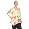 Plus Size Floral Printed Cold Shoulder Tunic - 2 of 4