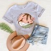 Simply Sage Market Women's Salty Hair Sandy Toes Circle Short Sleeve Graphic Tee - 3 of 3