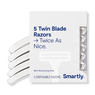 Twin Blade Razors - 5ct - Smartly&trade;