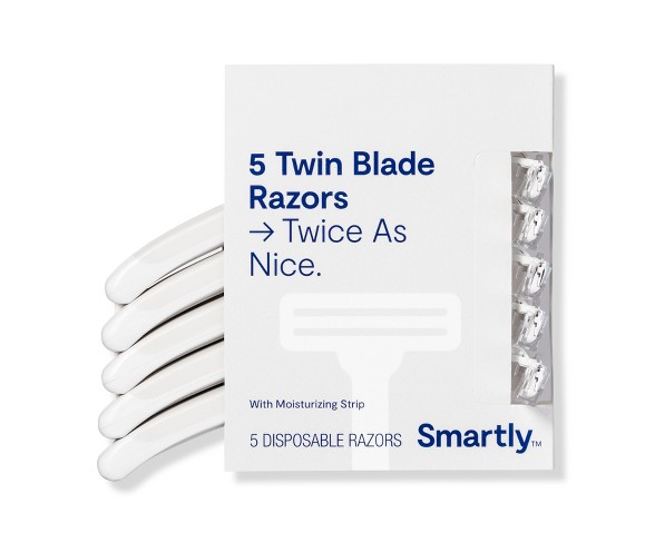 Twin Blade Razors - 5ct - Smartly&#153;