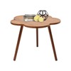 YIYIBYUS 23.6" Log Color Coffee Tables with Wood Legs for Living Room - 2 of 4