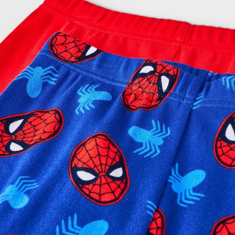Boys' Marvel Spider-Man 3pc Snug Fit Pajama Set - Blue/Red, 4 of 5