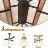 DOMETOUR 10'x12' Hardtop Aluminum Gazebo with Polycarbonate Roof, Curtain & Net for Patio, Garden, Deck, Backyard (Brown) - 3 of 4