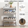 TROPOW Shoe Cabinet, Shoe Rack with 2 Flip Drawers, Freestanding Shoe Storage Cabinet for Front Door Entrance, Holds up to 24 Pairs of Shoes - 3 of 4