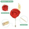 Unique Bargains Wedding Rose Men Suit Boutonnieres Lapel Pin 6 Pcs - 2 of 4