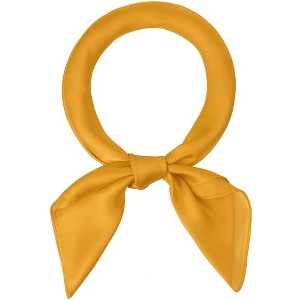Allegra K Women's Plain Solid Color Square Neck Scarves Neckerchief - 1 of 4