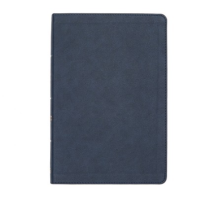 Csb Large Print Thinline Bible, Navy Leathertouch - By Csb Bibles By ...