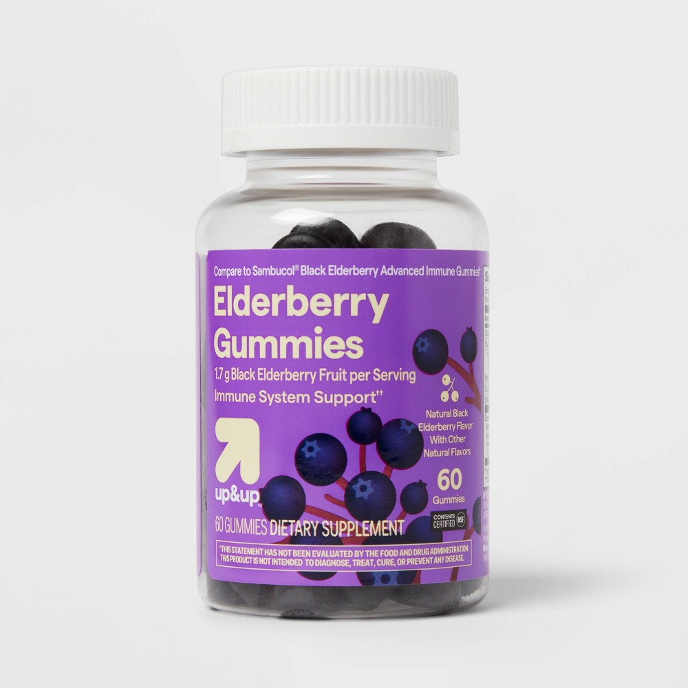 Photos - Vitamins & Minerals Elderberry Gummies - 60ct - up&up™