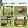 Wooden Chicken Activity Play Set with Perch, Swing, Ladder, Platforms, Feeder Storage - 4 of 4
