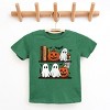 Halloween Bookshelf Ghosts - Youth Short Sleeve Graphic T-Shirt and Toddler Short Sleeve Graphic T-Shirt - 2 of 4
