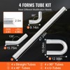 VEVOR Exhaust Kit, 16pcs, DIY Universal Galvanized Steel Exhaust Kit with Slip-Fit Joint & Large Exhaust Tube, Rust-Proof Exhaust Pipe - 4 of 4