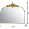 Grungis Arched Wall Mirrors with Metal Frame,Decorative Dressing Wall-Mounted Decor Mirror for Bathroom,Living Room - 3 of 4