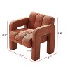 Vatros Wide Boucle Upholstered Accent Chair - 3 of 4