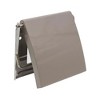 Evideco French Home Goods Sleek Wall-Mounted Toilet Paper Holder with Cover - Stylish Bathroom Tissue Dispenser - 2 of 4