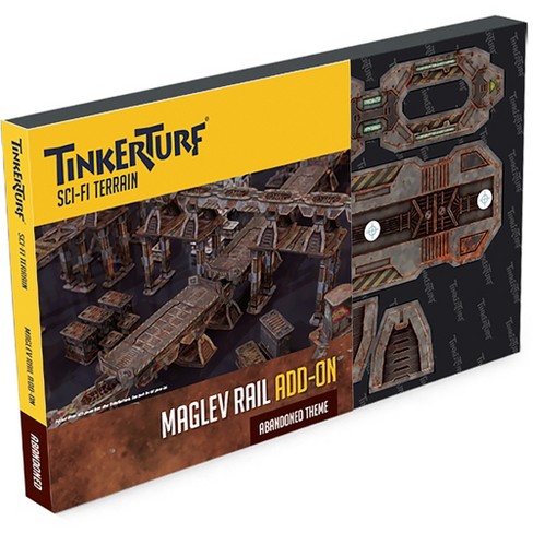 TinkerTurf Sci-Fi Terrain: MagLev Rail Add-On - Abandoned Theme - image 1 of 4