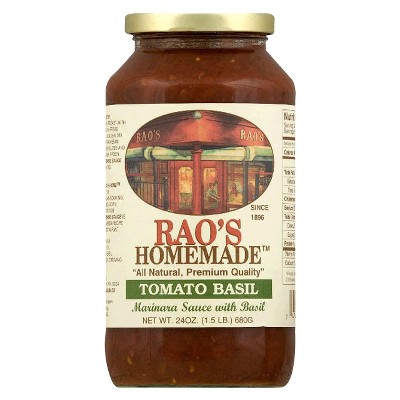 Rao's Homemade Tomato Basil Marinara Sauce 24 Oz : Target