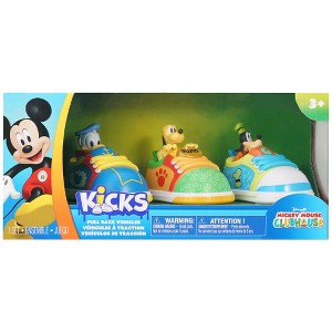 Disney Jr: Kicks Pull-Back Vehicles - 3 Pack, Donald Duck, Goofy
