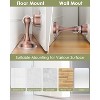DOMETOUR Magnetic Door Stopper 2 Pack, Stainless Steel, Adhesive & Screws, Wall/Floor Mount, Door Holder Catch for Bottom of Door - 2 of 4