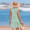 Women's Breezy Green Printed Sleeveless Dress - Cupshe - 4 of 4