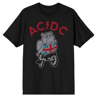 AC/DC Bulldog On Wheels Men’s Black T-shirt